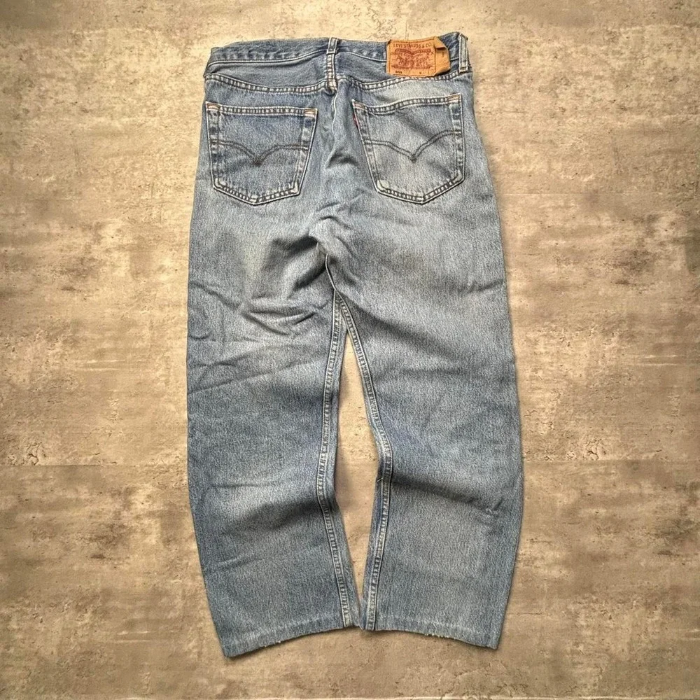 Levi's 501XX Button Fly Jeans Mens 31x27 Blue Vintage 90s Made in USA